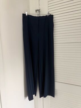 Nordstrom Navy Wide-Leg Tailored Pants